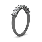 Load image into Gallery viewer, basket-prong-seven-asscher-cut-1-ct.-anniversary-ring-in-black-gold-FD10118B-0.15-ANGLE2-NL-BG
