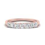 Load image into Gallery viewer, basket-prong-seven-asscher-cut-1-ct.-anniversary-ring-in-rose-gold-FD10118B-0.15-NL-RG
