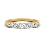 Load image into Gallery viewer, basket-prong-seven-asscher-cut-1-ct.-anniversary-ring-in-yellow-gold-FD10118B-0.15-NL-YG
