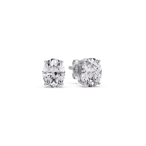 Stud Earring Basket Oval Shaped