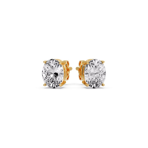 Stud Earring Basket Oval Shaped
