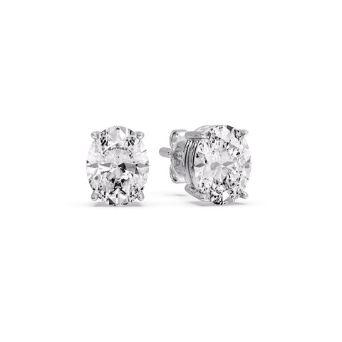 Stud Earring Basket Oval Shaped