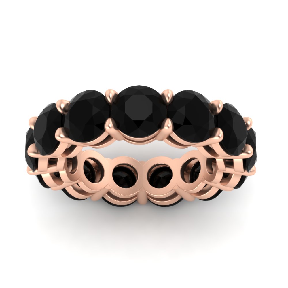 basket-style-eternity-ring-with-10-carat-black-onyx-in-rose-gold-FD11249ROBGBLACKANGLE5-10.00CT-NL-RG