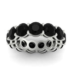 Load image into Gallery viewer, basket-style-eternity-ring-with-10-carat-black-onyx-in-white-gold-FD11249ROBGBLACKANGLE5-10.00CT-NL-WG