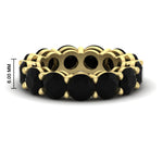 Load image into Gallery viewer, basket-style-eternity-ring-with-10-carat-black-onyx-in-yellow-gold-FD11249ROBGBLACK-10.00CT-NL-YG-HW
