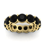 Load image into Gallery viewer, basket-style-eternity-ring-with-10-carat-black-onyx-in-yellow-gold-FD11249ROBGBLACKANGLE5-10.00CT-NL-YG