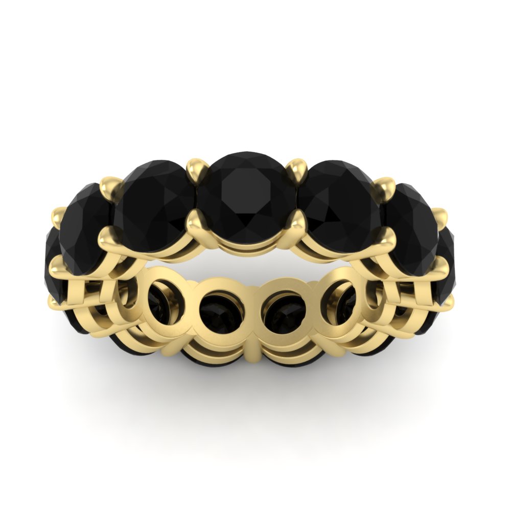 basket-style-eternity-ring-with-10-carat-black-onyx-in-yellow-gold-FD11249ROBGBLACKANGLE5-10.00CT-NL-YG