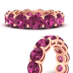 Load image into Gallery viewer, basket-style-eternity-ring-with-10-carat-pink-sapphire-in-rose-gold-FD11249-ROBGSADRPIANGLE3-10.00CT-NL-RG