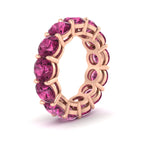 Load image into Gallery viewer, basket-style-eternity-ring-with-10-carat-pink-sapphire-in-rose-gold-FD11249ROBGSADRPIANGLE2-10.00CT-NL-RG
