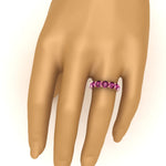 Load image into Gallery viewer, basket-style-eternity-ring-with-10-carat-pink-sapphire-in-rose-gold-FD11249ROBGSADRPIHAND-10.00CT-NL-RG