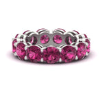 Load image into Gallery viewer, basket-style-eternity-ring-with-10-carat-pink-sapphire-in-white-gold-FD11249ROBGSADRPI-10.00CT-NL-WG