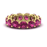 Load image into Gallery viewer, basket-style-eternity-ring-with-10-carat-pink-sapphire-in-yellow-gold-FD11249ROBGSADRPI-10.00CT-NL-YG
