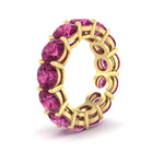 Load image into Gallery viewer, basket-style-eternity-ring-with-10-carat-pink-sapphire-in-yellow-gold-FD11249ROBGSADRPIANGLE2-10.00CT-NL-YG