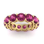 Load image into Gallery viewer, basket-style-eternity-ring-with-10-carat-pink-sapphire-in-yellow-gold-FD11249ROBGSADRPIANGLE5-10.00CT-NL-YG