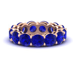 Load image into Gallery viewer, basket-style-eternity-ring-with-10-carat-sapphire-in-rose-gold-FD11249ROBGSABL-10.00CT-NL-RG