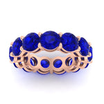 Load image into Gallery viewer, basket-style-eternity-ring-with-10-carat-sapphire-in-rose-gold-FD11249ROBGSABLANGLE5-10.00CT-NL-RG