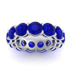 Load image into Gallery viewer, basket-style-eternity-ring-with-10-carat-sapphire-in-white-gold-FD11249ROBGSABLANGLE5-10.00CT-NL-WG