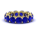 Load image into Gallery viewer, basket-style-eternity-ring-with-10-carat-sapphire-in-yellow-gold-FD11249ROBGSABL-10.00CT-NL-YG