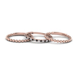 Load image into Gallery viewer, bead-stack-band-for-women-with-black-diamond-in-rose-gold-FD8088ROGBLACKANGLE3-NL-RG.jpg

