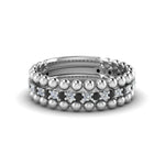 Load image into Gallery viewer, bead-stack-band-for-women-with-black-diamond-in-white-gold-FD8088ROGBLACKANGLE3-NL-WG.jpg
