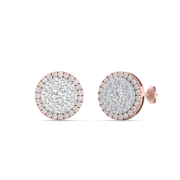 beautiful-1-carat-cluster-circle-2-tone-stud-earrings-in-rose-gold-FDEAR10842ANGLE1-NL-2-RG