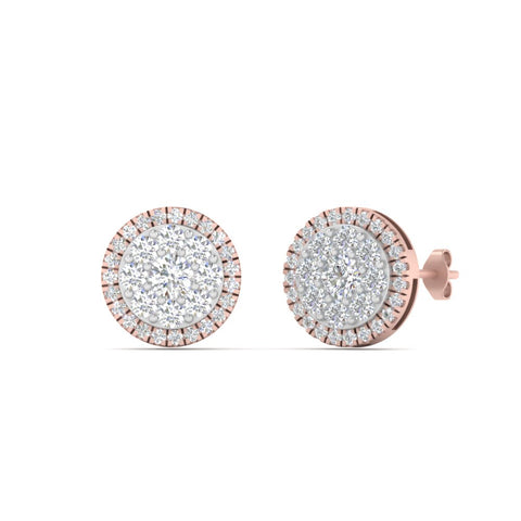 beautiful-1-carat-cluster-circle-2-tone-stud-earrings-in-rose-gold-FDEAR10842ANGLE1-NL-2-RG