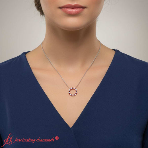 Beautiful Circle Anniversary Pendant
