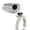 Load image into Gallery viewer, beautiful-crossover-round-black-diamond-wedding-set-in-white-gold-FDENS3007ROGBLACK-NL-WG-GS.jpg