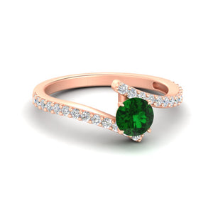 Beautiful Crossover Gemstone Ring