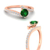 Load image into Gallery viewer, beautiful-crossover-round-emerald-engagement-ring-in-rose-gold-FDENS3007RORGEMGR-NL-RG-GS.jpg