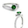 Load image into Gallery viewer, beautiful-crossover-round-emerald-engagement-ring-in-white-gold-FDENS3007RORGEMGR-NL-WG-GS.jpg
