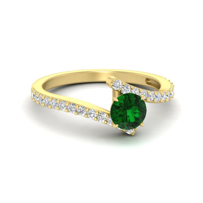 Beautiful Crossover Gemstone Ring