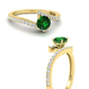 Load image into Gallery viewer, beautiful-crossover-round-emerald-engagement-ring-in-yellow-gold-FDENS3007RORGEMGR-NL-YG-GS.jpg