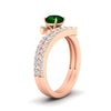 Load image into Gallery viewer, beautiful-crossover-round-emerald-wedding-set-in-rose-gold-FDENS3007ROGEMGR-NL-RG-GS.jpg