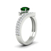 Load image into Gallery viewer, beautiful-crossover-round-emerald-wedding-set-in-white-gold-FDENS3007ROGEMGR-NL-WG-GS.jpg
