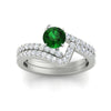 Load image into Gallery viewer, beautiful-crossover-round-emerald-wedding-set-in-white-gold-FDENS3007ROGEMGR-NL-WG-GS.jpg