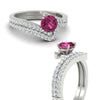 Load image into Gallery viewer, beautiful-crossover-round-pink-sapphire-wedding-set-in-white-gold-FDENS3007ROGSADRPI-NL-WG-GS.jpg