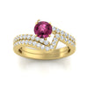 Load image into Gallery viewer, beautiful-crossover-round-pink-sapphire-wedding-set-in-yellow-gold-FDENS3007ROGSADRPI-NL-YG-GS.jpg