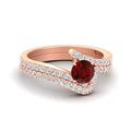Thumbnail 1 - beautiful-crossover-round-ruby-wedding-set-in-rose-gold-FDENS3007ROGRUDR-NL-RG-GS.jpg