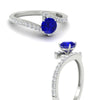 Load image into Gallery viewer, beautiful-crossover-round-sapphire-engagement-ring-in-white-gold-FDENS3007RORGSABL-NL-WG-GS.jpg