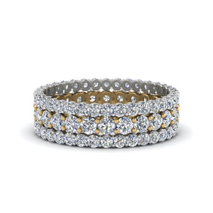 Beautiful Gemstone Stack Anniversary Band