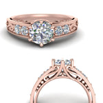 Load image into Gallery viewer, Beautiful Filigree 6 Prong Diamond Ring

