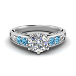 Load image into Gallery viewer, Beautiful Filigree 6 Prong Diamond Ring
