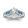 Load image into Gallery viewer, beautiful-filigree-6-prong-diamond-engagement-ring-with-blue-topaz-in-white-gold-FD9143RORGICBLTOANGLE5-NL-WG.jpg?v=1758601355