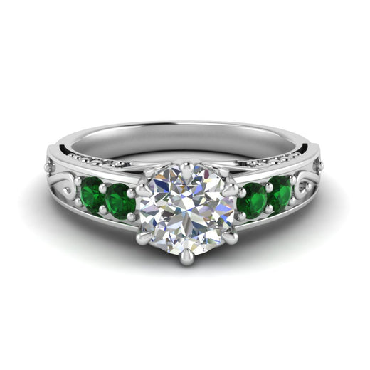 beautiful-filigree-6-prong-diamond-engagement-ring-with-emerald-in-white-gold-FD9143RORGEMGR-NL-WG.jpg?v=1759984480
