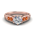 Load image into Gallery viewer, Beautiful Filigree 6 Prong Diamond Ring
