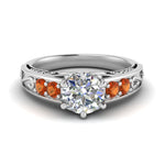 Load image into Gallery viewer, Beautiful Filigree 6 Prong Diamond Ring
