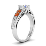 Load image into Gallery viewer, Beautiful Filigree 6 Prong Diamond Ring

