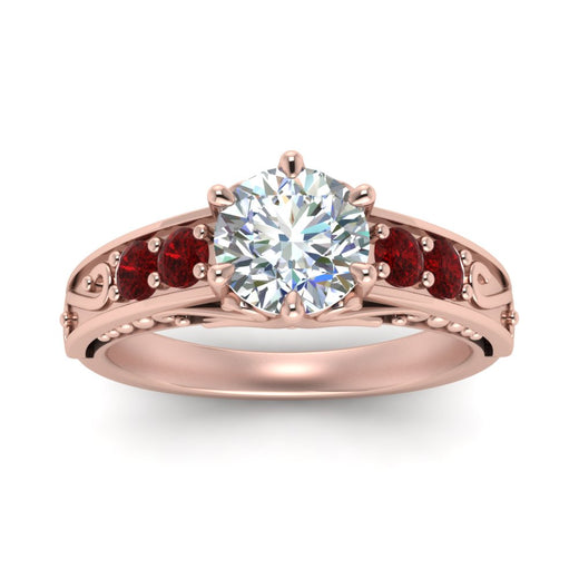 beautiful-filigree-6-prong-diamond-engagement-ring-with-ruby-in-rose-gold-FD9143RORGRUDRANGLE5-NL-RG.jpg?v=1759925722