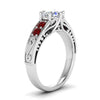 Load image into Gallery viewer, beautiful-filigree-6-prong-diamond-engagement-ring-with-ruby-in-white-gold-FD9143RORGRUDRANGLE2-NL-WG.jpg?v=1758601355
